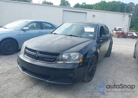 2014 Dodge Avenger Se из США, поврежденный, VIN 1C3CDZAG9EN104275